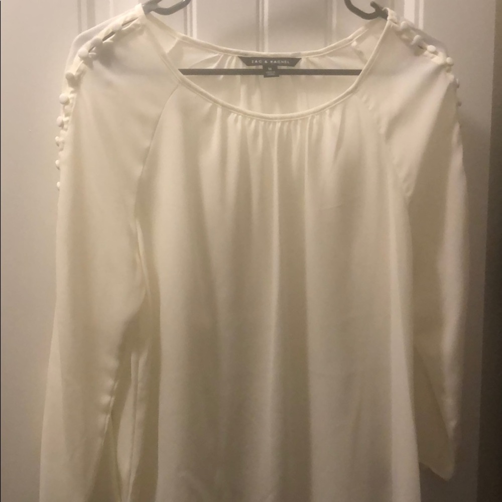 White chiffon blouse